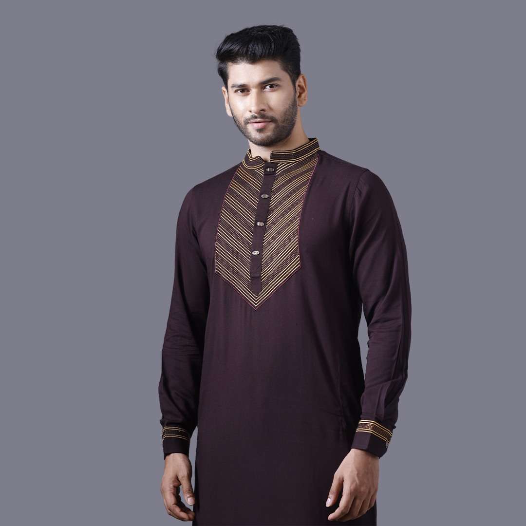 Luxury Embroidered Eid Panjabi - Elegant & Stylish 3